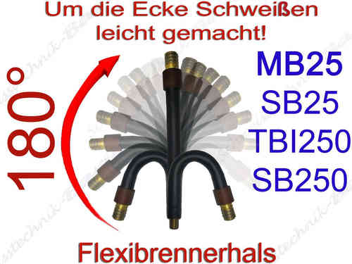 Brennerhals Flexibel MB25FX